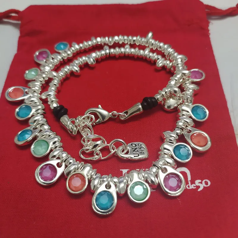 

Hot Sales European and American Original Fashion Electroplating 925 Silver Colorful Crystal Pendant Necklace Luxury Jewelry Gift