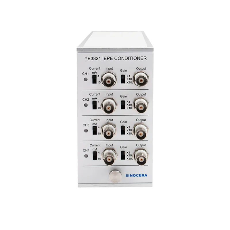 4 Channels IEPE Signal Conditioner