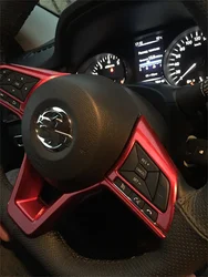 Car Steering Wheel Buttons Frame Panel Cover Trim For Nissan DAYZ 2019 Note 2018-2020 Navara 2021 March 2017 Car Styling Sticker