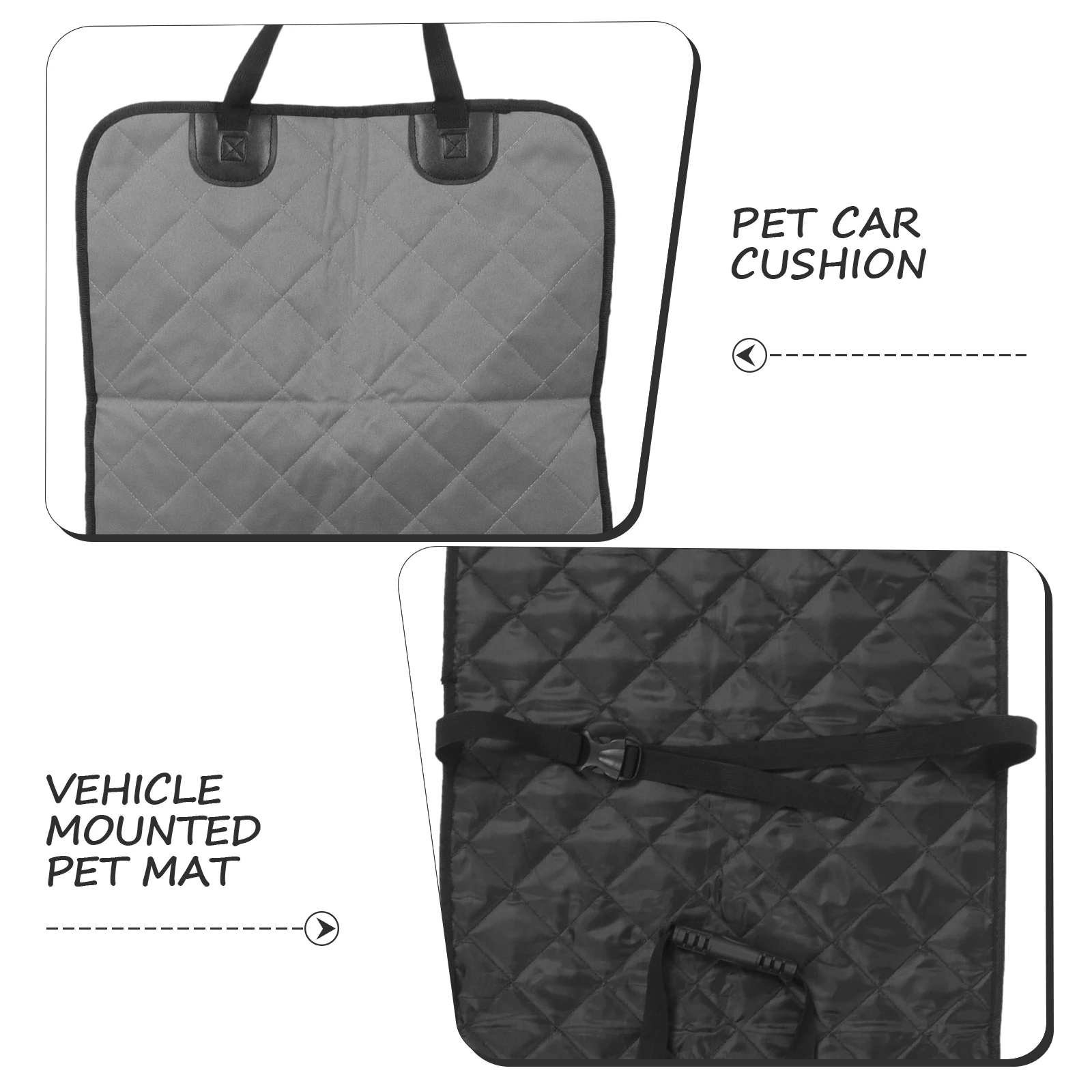 

Car Seat Cover For Dog Waterproof Oxford Cloth Gray Color Easy Clean Universal Design Pet Car Pad Seat Protector Dogs