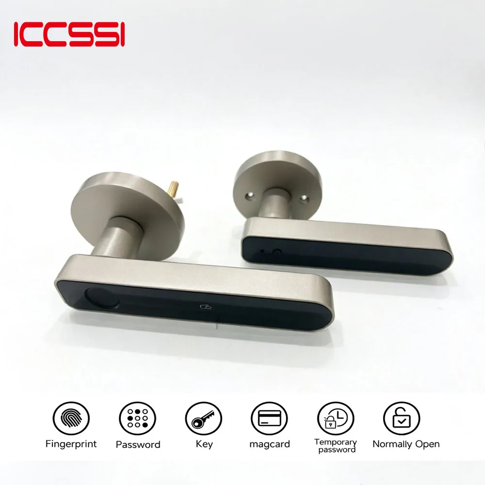 ICCSSI Tuya Electronic Digital Lock Smart Fingerprint Lock IC Card/Password/Fingerprint/key/APP Unlock for Apartment B208APRO