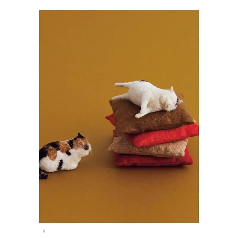 แมวกาวทำจากผ้าสักหลาดขนสัตว์ MEBARU ผู้เขียน นิปปอน โว้ก 9784529062992 หนังสือ