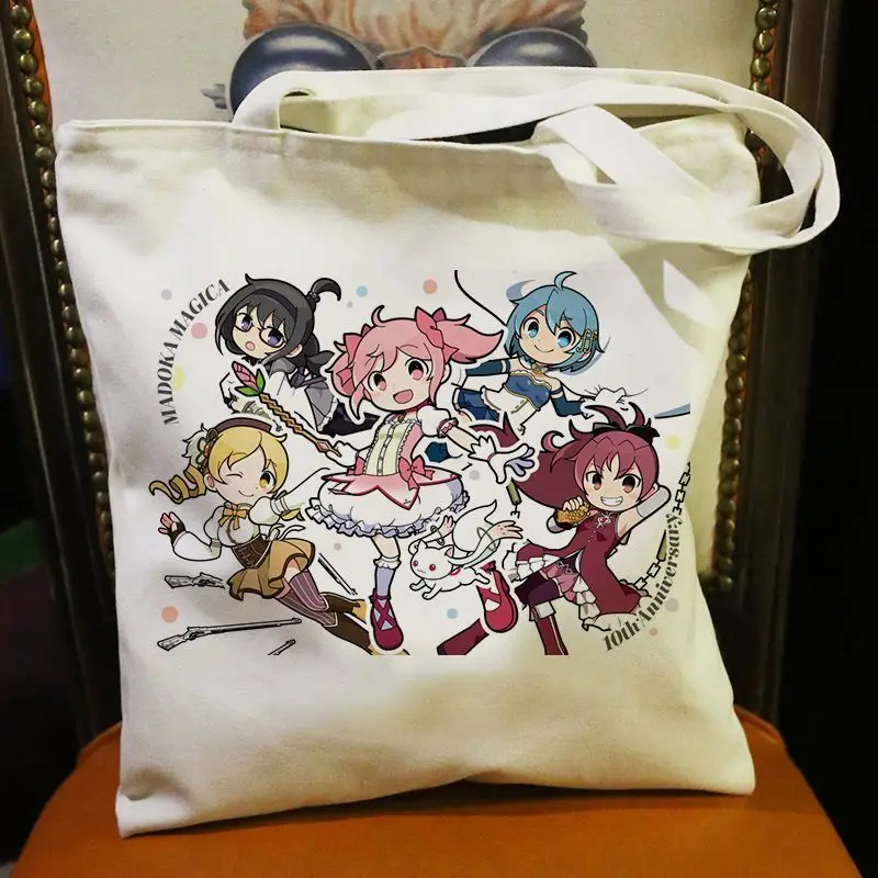 Nova puella magi magica kaname madoka akemi homura lona ombro portátil crossbody bolsa lateral senhoras presente