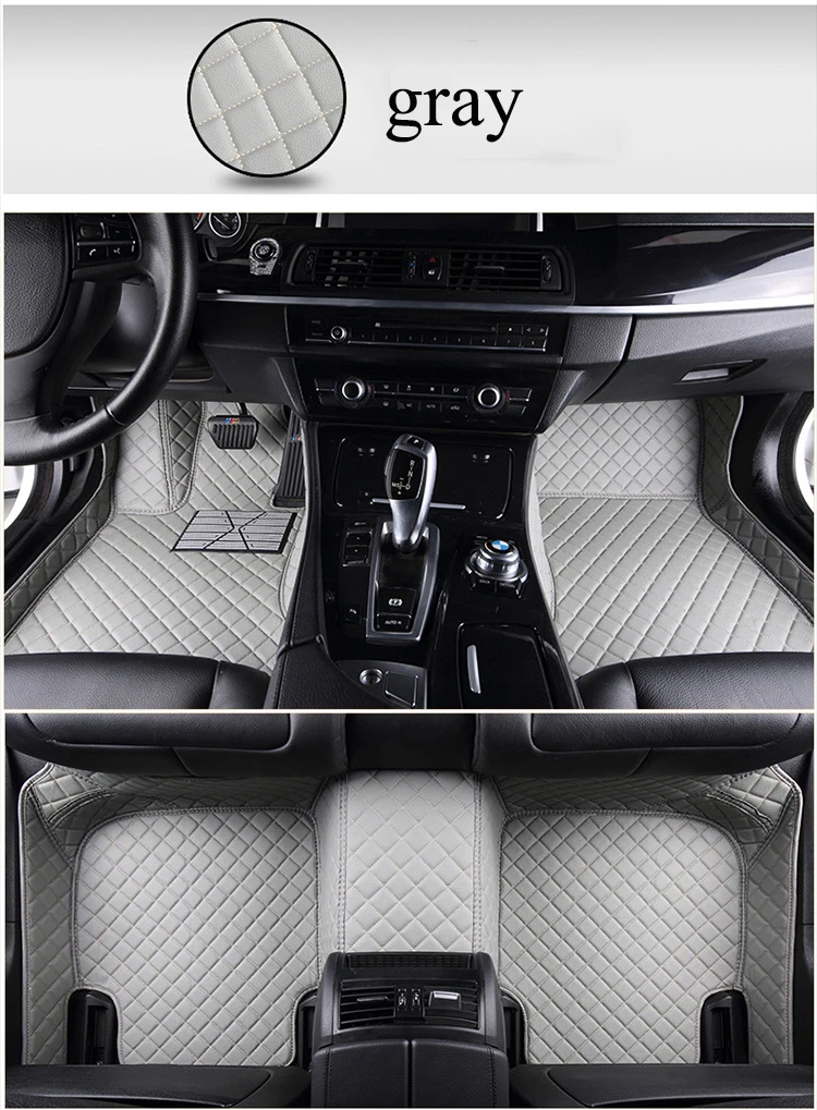 Maßgefertigte Autofußmatten für Citroen C4 C5 X C5/Aircross C2 C3 C6 2006-2025 Allwetter Autozubehör Fußraum Leder Interieur – Detail 14