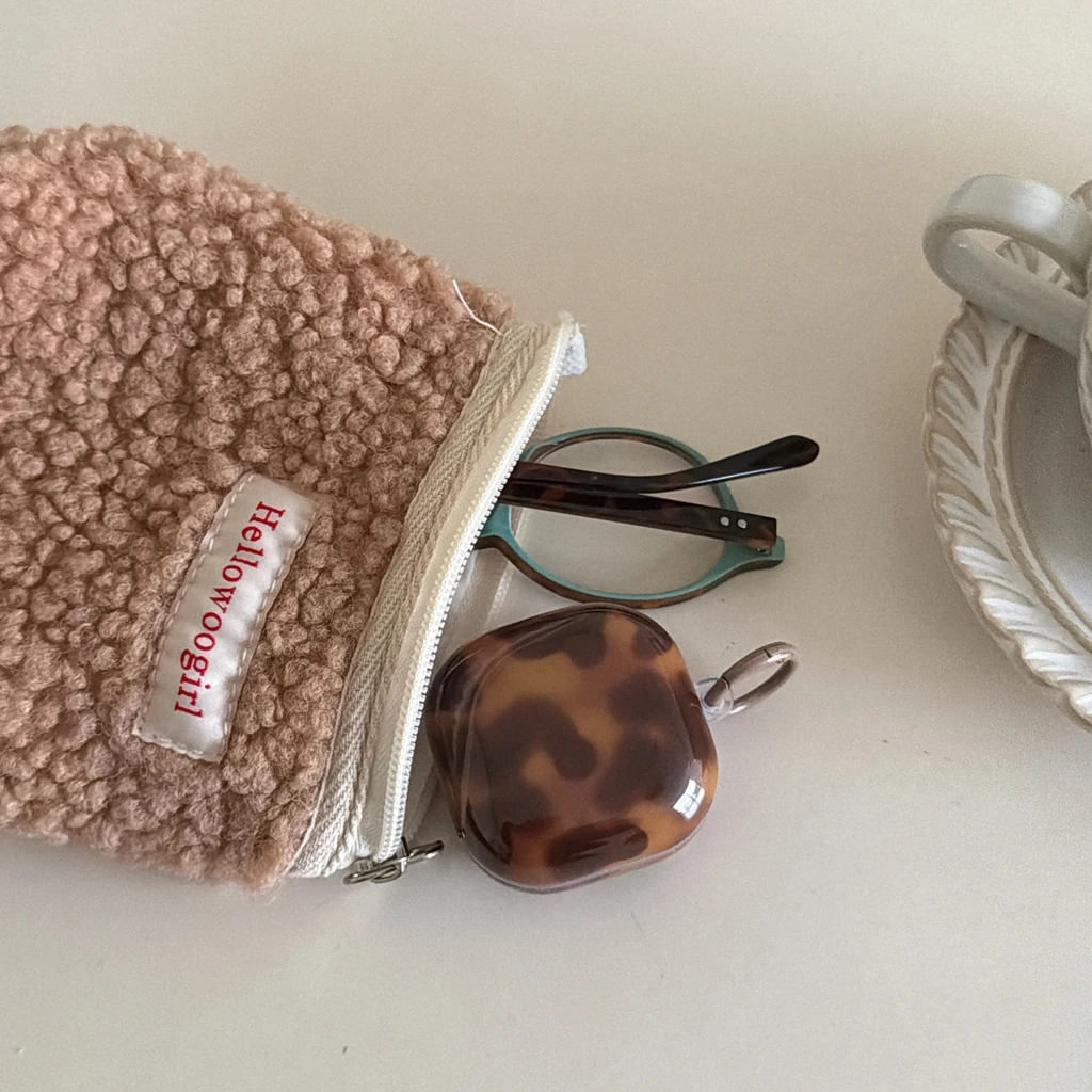 Vintage Premium Brown Amber Pattern Shockproof Protective Earphone Cover Case for Samsung Galaxy Buds 4 Pro 3 Pro 2 Pro FE Live