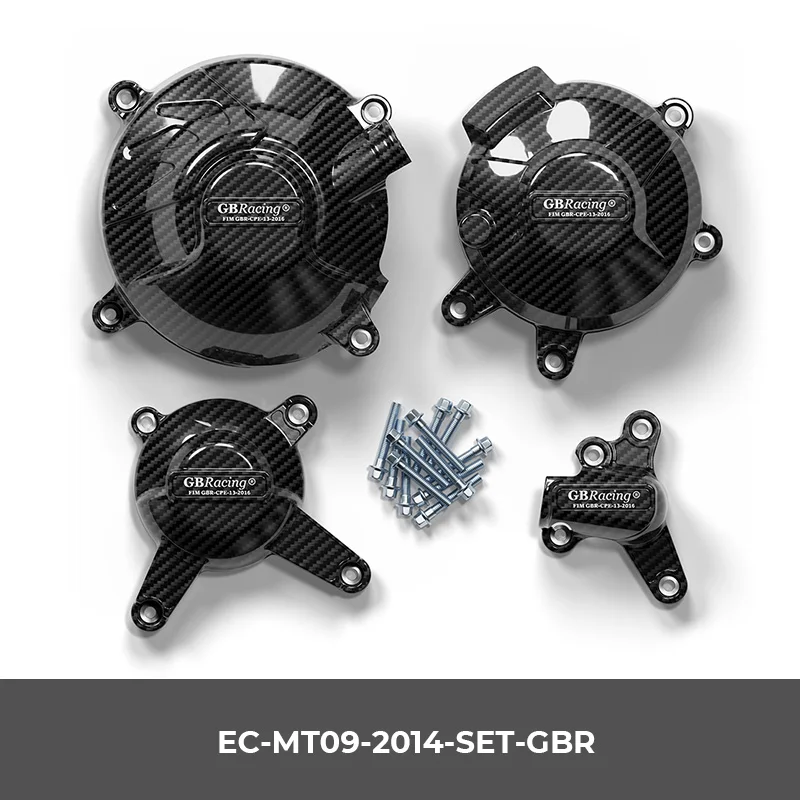 gbracing لياماها YZF-R9 & MT-09 ATM 2025، MT-09/SP، FZ-09، Tracer/GT + & Scrambler 2021-2025 مجموعة غطاء المحرك الثانوي #2