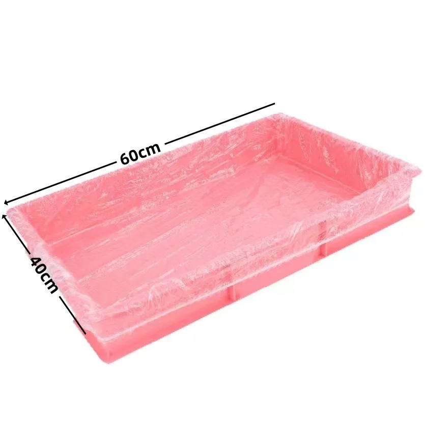 50pcs Disposable Rabbit Cage Liner Plastic Bunny Cage Mat Cleaning Pad Hamster Dog Cage Replacement Diaper Universal Toilet Film