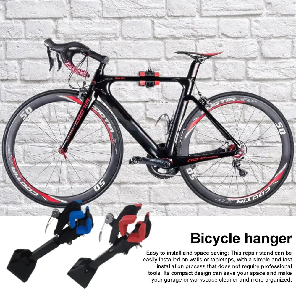 Wall-mounted Bike Rack Heavy-duty Wall-mounted Bike Repair Stand with Adjustable Height Easy for Bicycle for Workbench