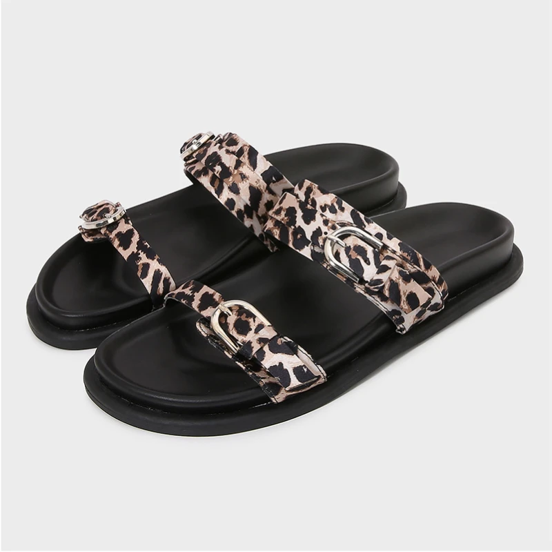 

Retro Cross Band Women's Beach Shoes Thick Sole 2025 Summer Casual Outdoor Ladies Slippers Big Size Non Slip Female Slides