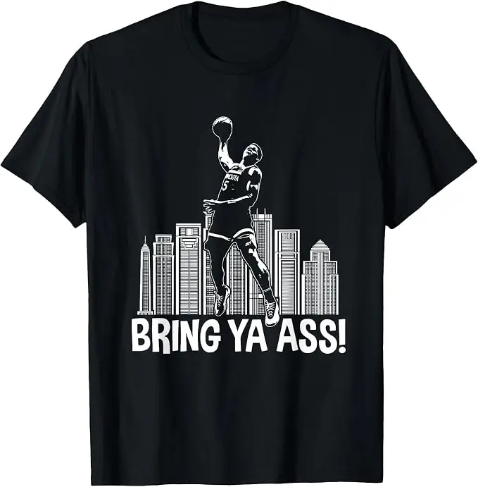 Minnesota 2024 Bring Ya Ass T-Shirt, Y2k Vintage Basketballspieler Grafik-Bekleidung für Damen und Herren, Kurzarm Weiches Baumwoll-T-Shirt – Detail 7