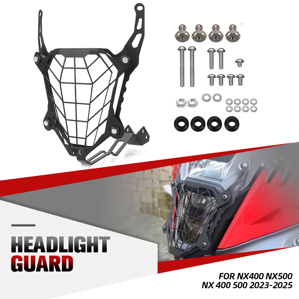 

Motorcycle headlight guard For Honda NX400 NX500 NX 400 500 2023-2025 Accessories Front Headlight Grille Guard Cover Protection