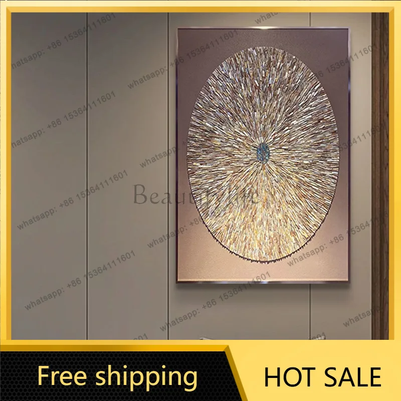 LJY Modern Light Luxury Entry Entrance Decorative Painting 5d Three-dimensional High-end Villa
