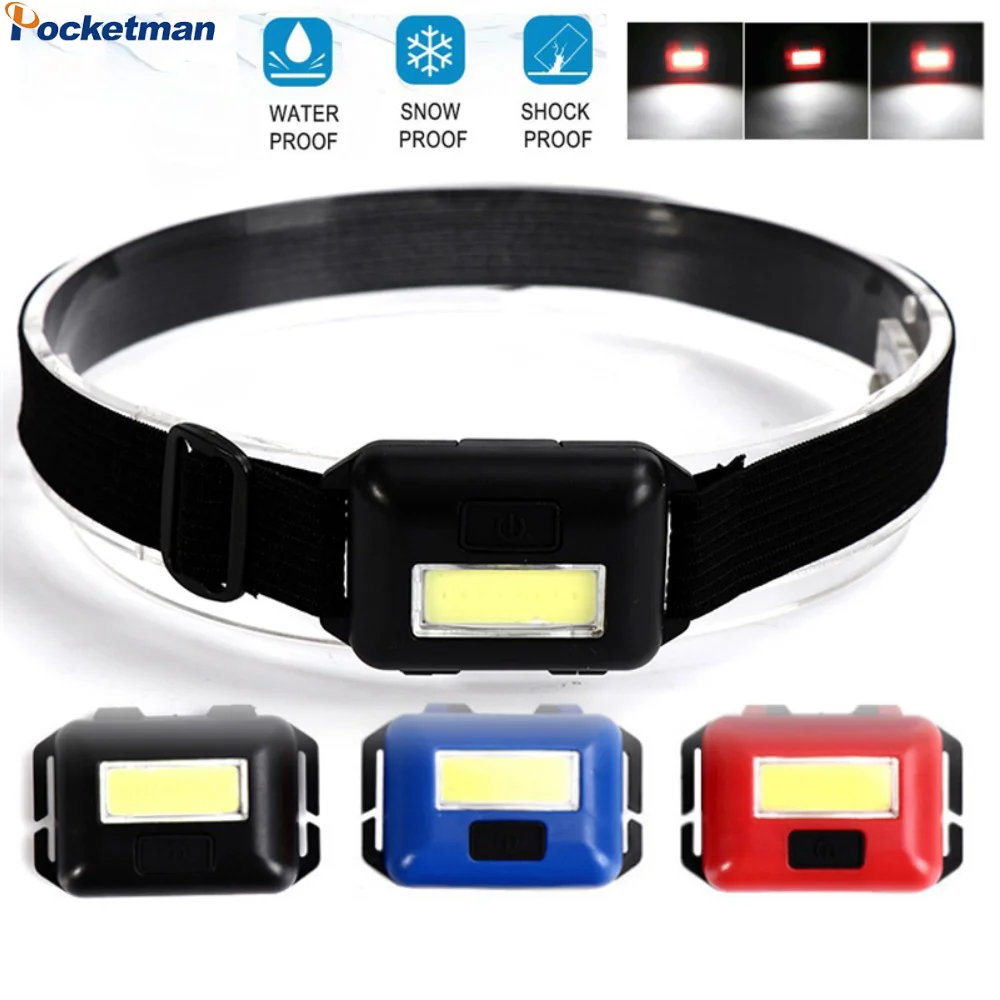 

COB Mini Headlamps Portable LED Headlight with 3 Modes Outdoor Mini Head Lamp Lighting for Camping Hiking Fishing Cycling