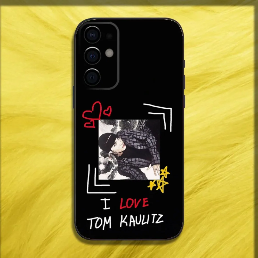 Capa de telefone Singer T-Tom Bill Kaulitz para Samsung S24, S21, S22, S23, S30, Ultra, S20, Plus, Fe, Lite, Note, 10,9,5G Capa macia preta