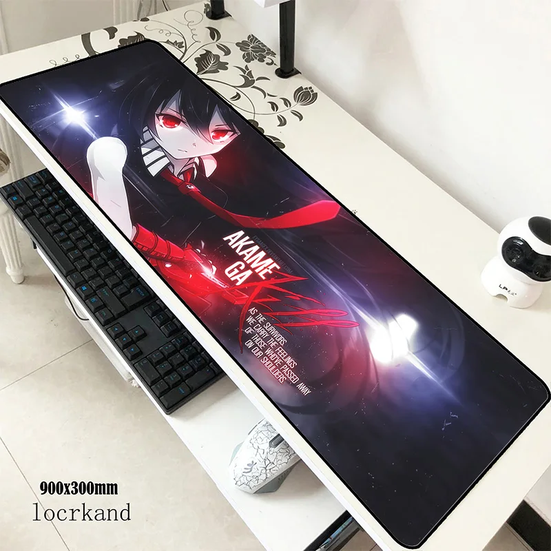 akame ga kill mouse pad 90x30cm mousepads ergonomic best gaming mousepad gamer laptop personalized mouse pads keyboard pc pad
