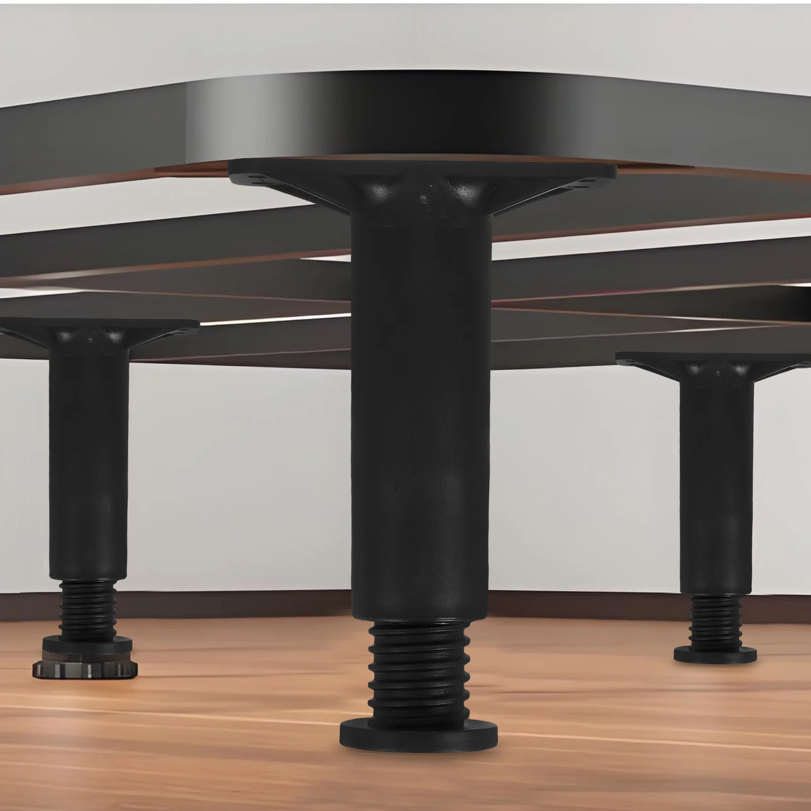 إطار سرير قابل للتعديل، أرجل دعم، أقدام بديلة للأثاث شديدة التحمل لطاولة كرسي الأريكة، تلسكوبي، قوي مضاد للحركة #3