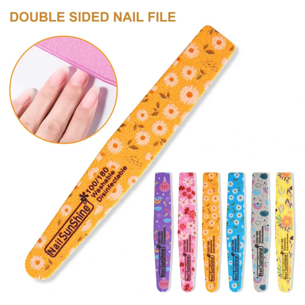 Practical Nail Buffer Rhombus Print Nail File Universal Labor-saving Nail Art Sanding Files Buffing Curve Manicure Tools