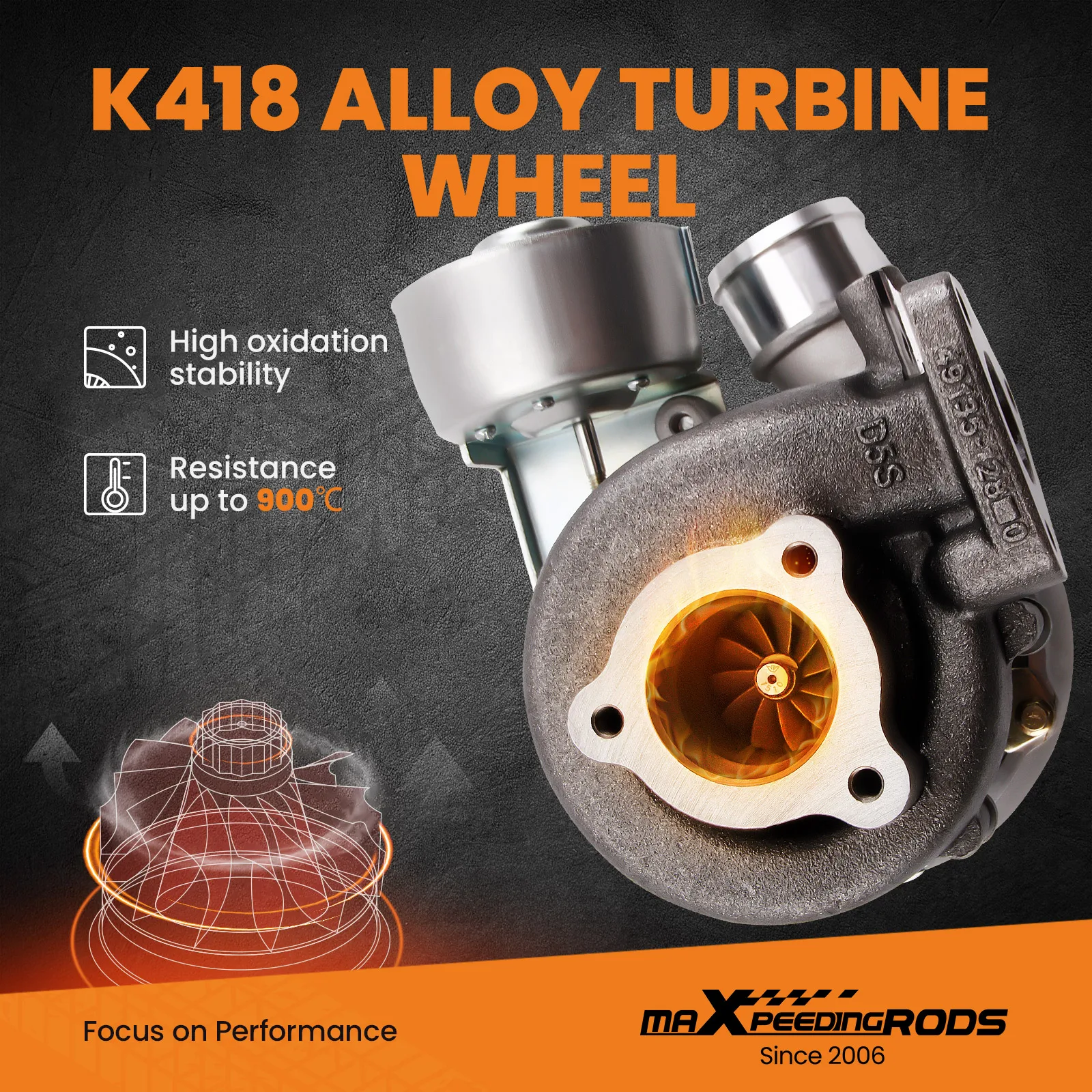 Turbo for Hyundai Santa Fe 2.2 CRDi D4EB 150HP 155HP 49135-07100 Turbocharger 4913507100  2823127800 4913507300  4913507302