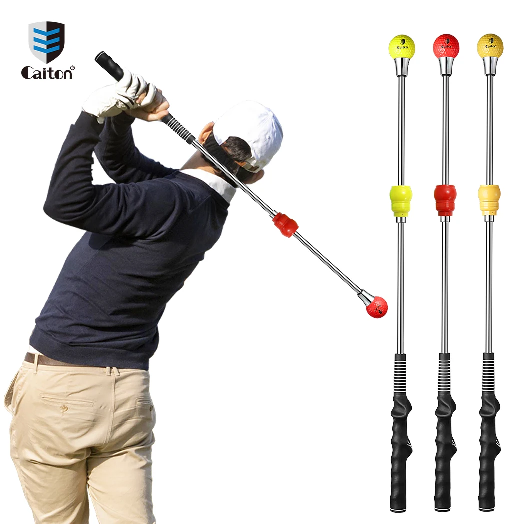 Caiton Golf Swing Lag Trainer Stick Tempo Rhythm Training Aid Warm Up Practice Tool for Timing Indoor Outdoor Golfers