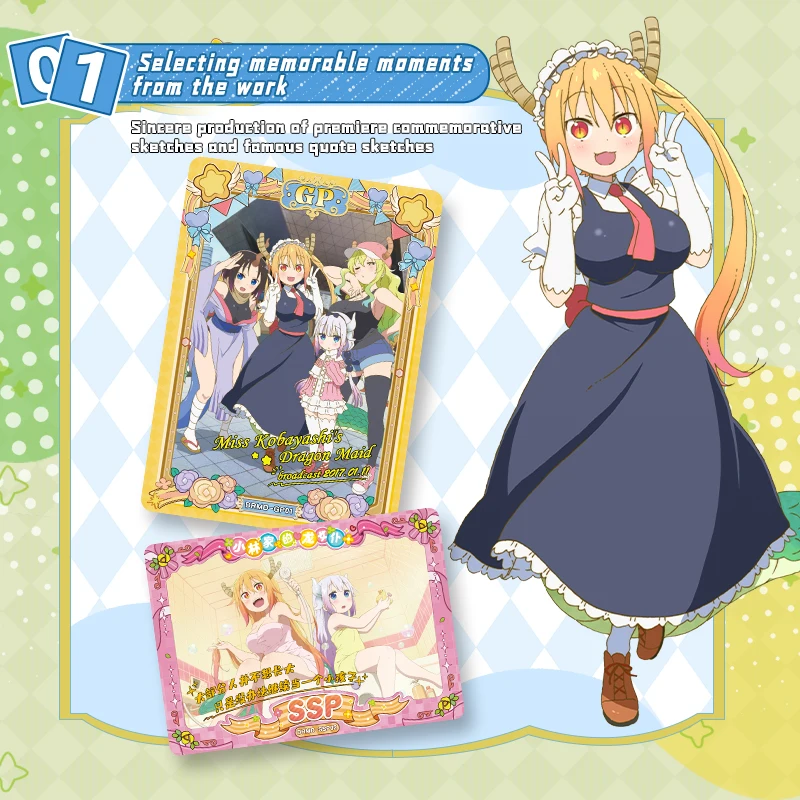 10 Packs CARDFUN Miss Kobayashi\'s Dragon Maid Collectible Trading Cards