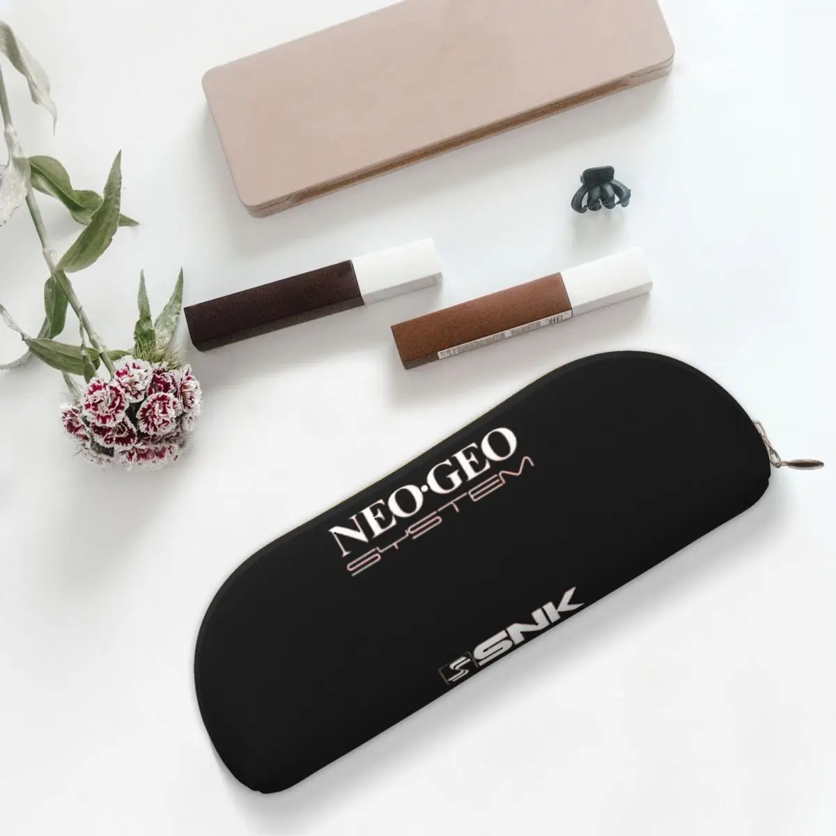 

Neo Geo Logo Neogeo Arcade Пенал для хранения канцелярских принадлежностей Большая коробка для ручек Сумка-карандаш для мальчиков и девочек