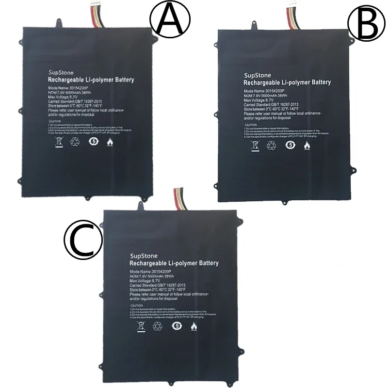 Imagem -03 - Bateria do Portátil para Jumper Teclast f6 Pro f6 Plus Viadimira Nazora 19c 30154200p Novo 31154200