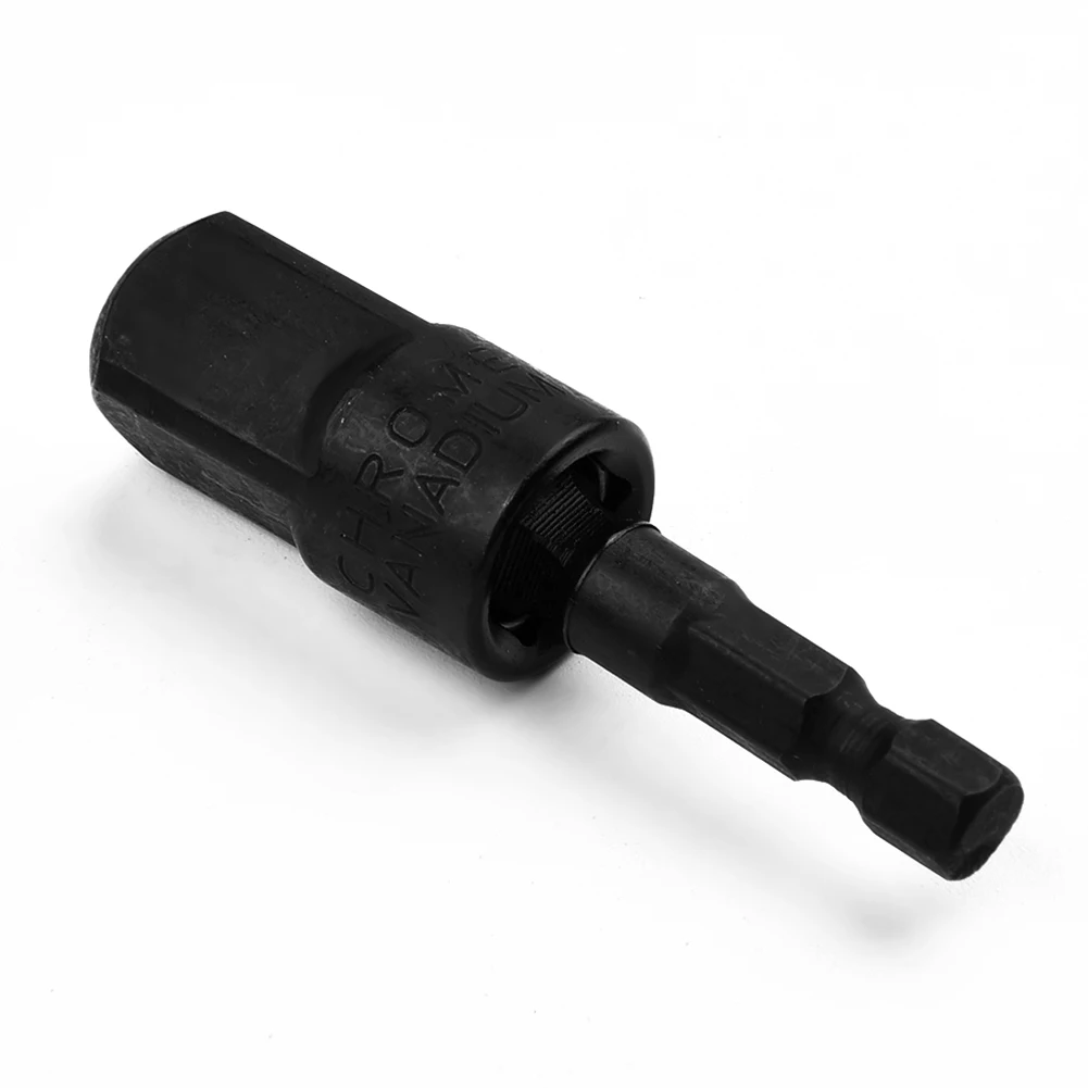 Brand New High Quality None Socket Adapter Adapters 1/2\" 3pcs 50mm Black 360° Rotatable Chrome-vanadium Steel