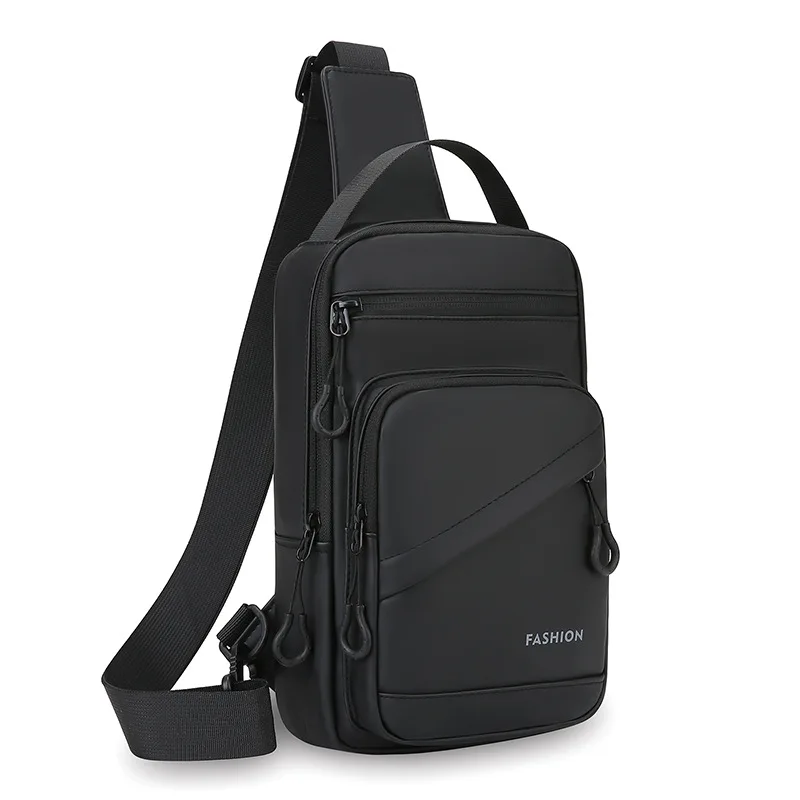 

New Fashionable Men's Chest Bag, Casual and Simple Crossbody Bag, Multi-functional Large-capacity Crossbody Single-shoulder Bag
