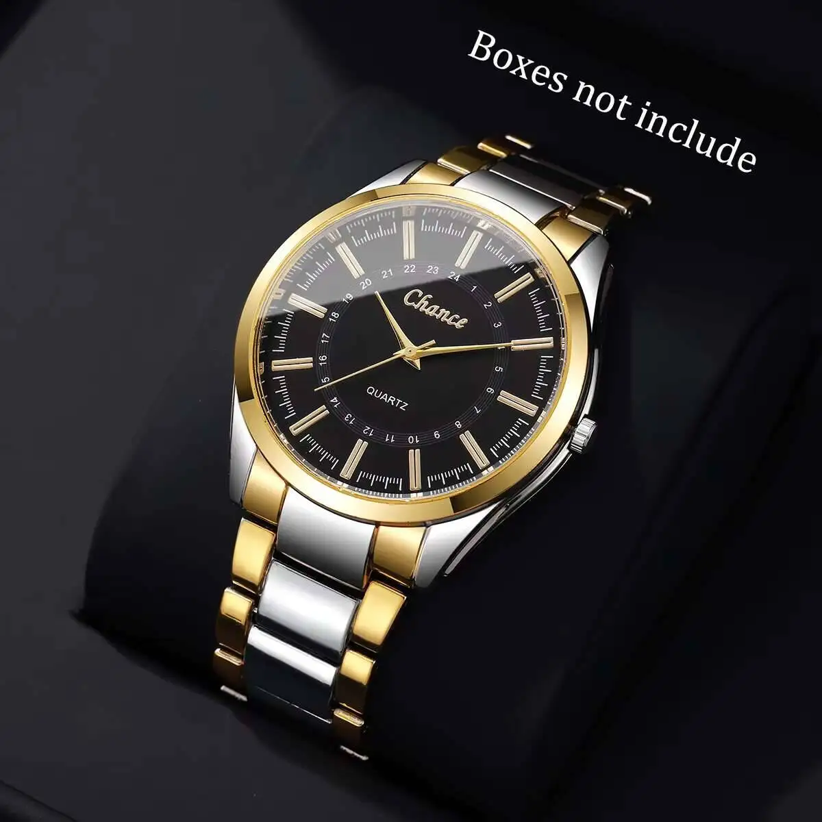 1/2PCS 패션 커플 시계 럭셔리 남성 비즈니스 시계 여성 석영 손목 시계 시계 선물 (상자 제외)