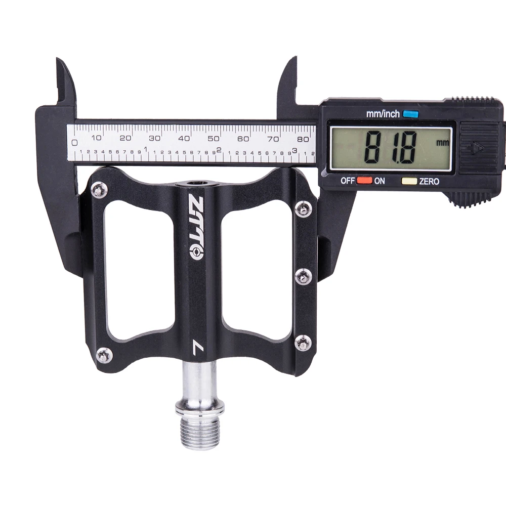 ZTTO Bicycle Ultralight Anti-slip Pedal 2 Sealed Bearing MTB Road Bike Pedal CNC Folding Bike Pedals Flat Wide Platform Pedals