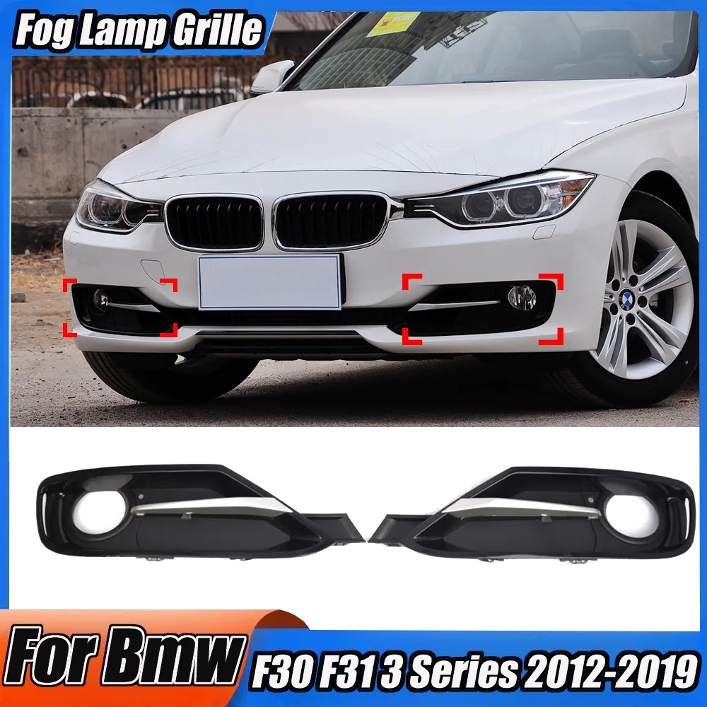 

Front Bumper Lip Splitter Fog Lamp Grille For Bmw F30 F31 3 Series 320d 325d 330i 330d 340i 2012-2019 MP Style Body Trim kits