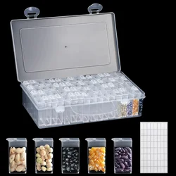 Plastic Seed Storage Box Seed Storage Organizer With 64 Independent Compact Boxes Seed Organizer Label Stickers Seed Container