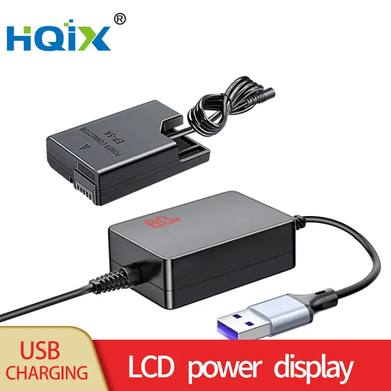 HQIX for Nikon Coolpix P7000 P7100 P7200 P7800 D3200 D5200 D5300 D5500 D5600 Camera EP-5A Virtual Battery USB Power Adapter