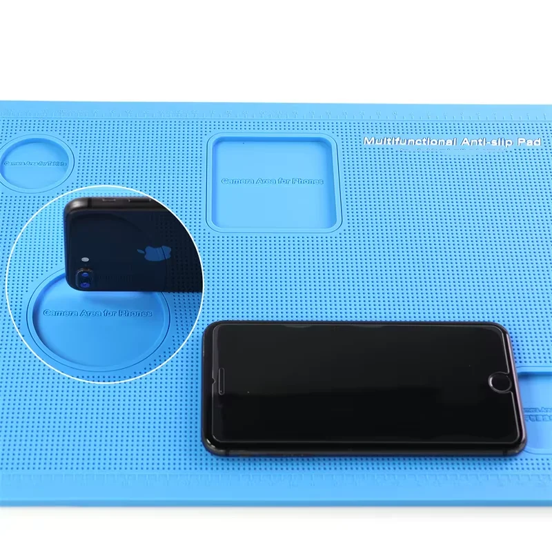 TE-739 Flat Film Anti Slip Silicone Pad Tempered Film Water Coagulation Film Mobile Phone Screen Film Auxiliary Fixing Tool Pad