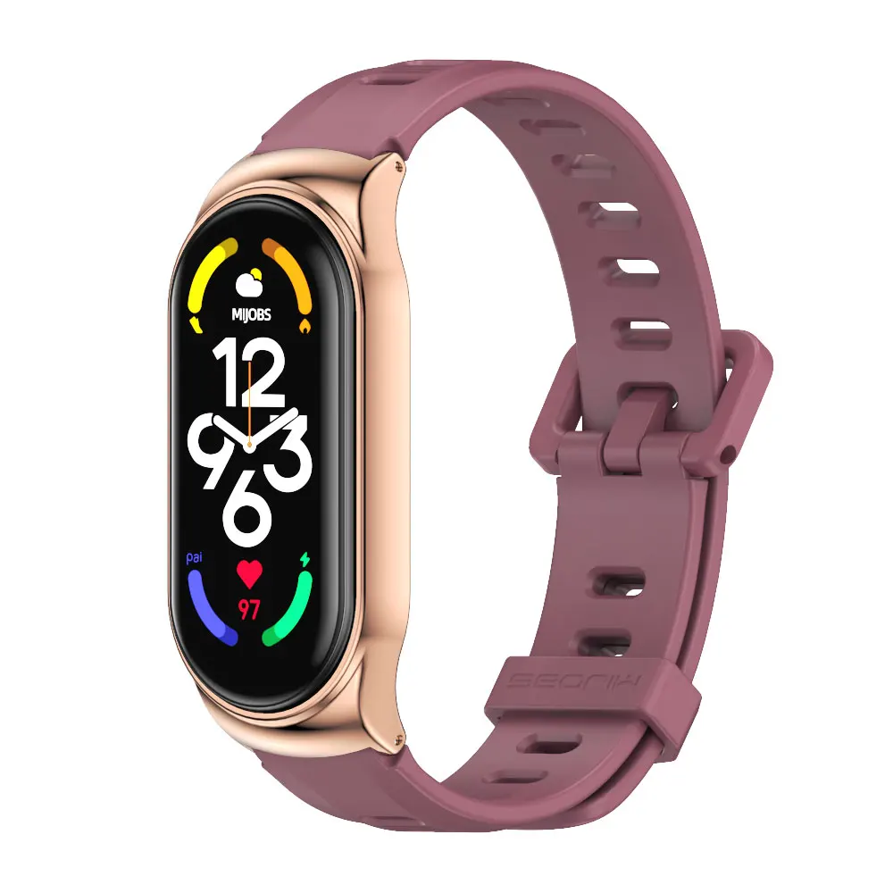 Strap For Xiaomi Mi Band 9 8 7 6 5 43 Bracelet Watchband for Mi Band 9 Correa Miband 8 Bracelet Silicone Wristband for Mi band 7