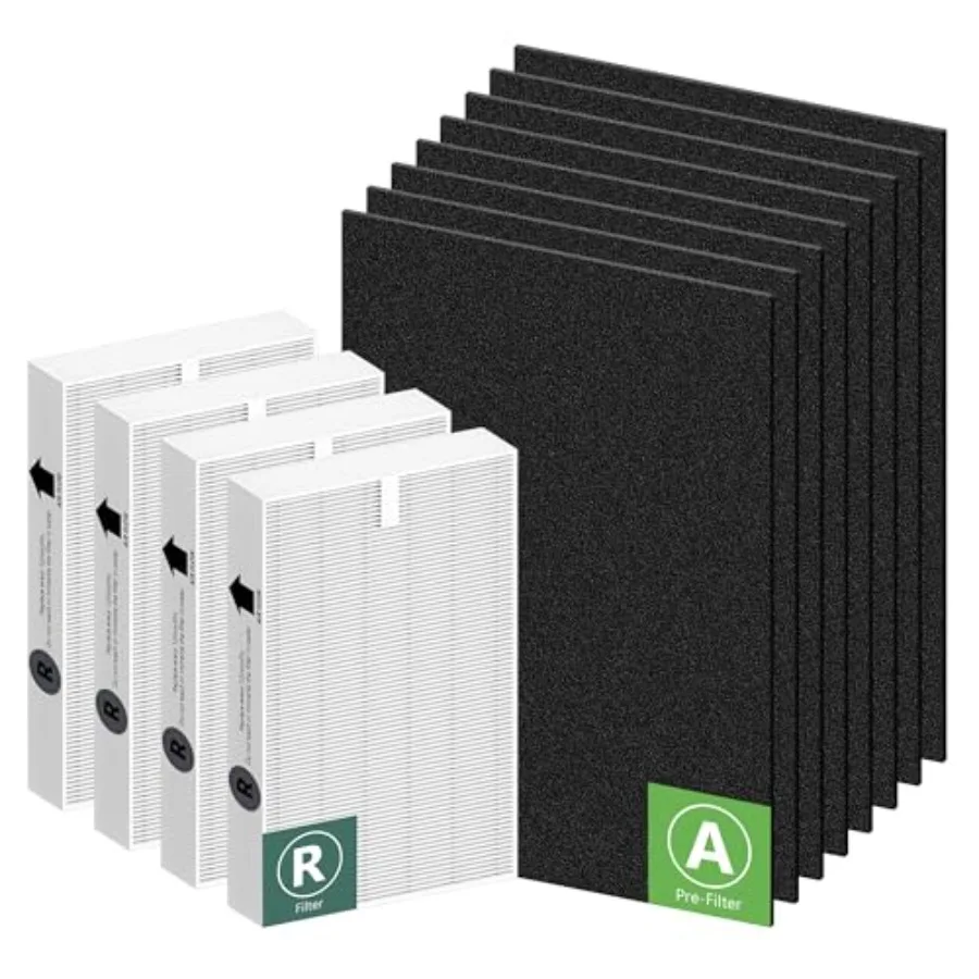

HPA200 Replacement Filters for Honeywell HRF-ARVP200, HPA200, HPA201, HA202, HPA204, HPA250 Series Air Purifiers, 4 Filter R an