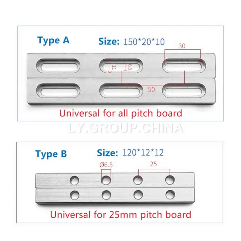 Align Jig Partners Clamp Position Lock Bar, Aluminium Stuff, M6 Screws for Fiber Laser Marking, Gravure Machine Tool Kit