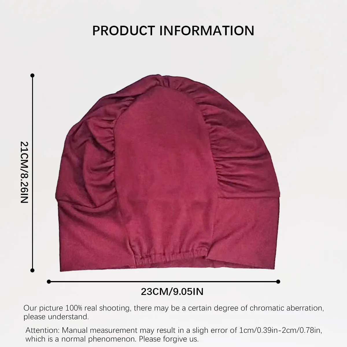 ผ้าโพกศีรษะ, หมวก, ผ้าฝ้ายเมอร์เซอไรซ์สำหรับผู้หญิง, หมวกทรงเล็ก, หมวกสวมแบบสวม, หมวกยางยืดแบบซ่อน, ความยืดหยุ่นสูง, ไม่เป็นขุย