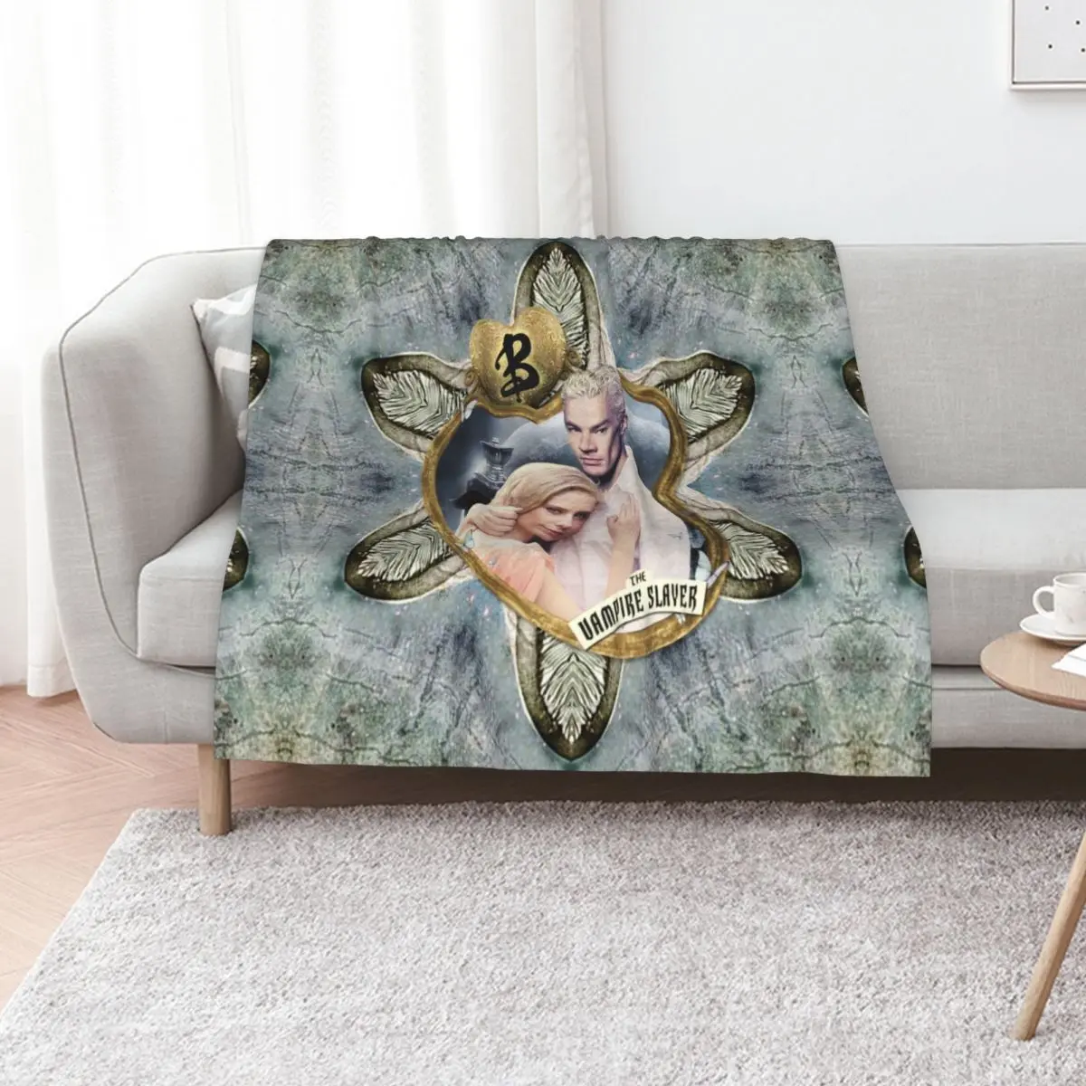 

Buffy & Spike Throw Blanket Shaggy Travel Soft Big Blankets For Bed Blankets