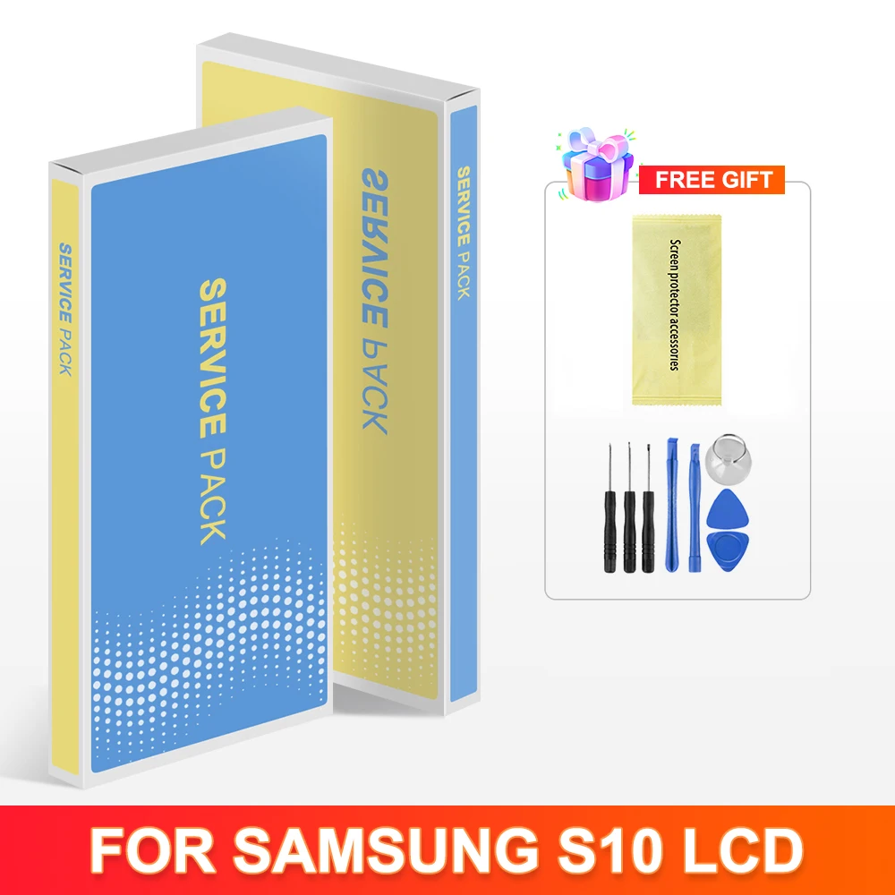 TFT For Samsung S10 G973 SM-G973F SM-G973U SM-G973W LCD and Touch Screen Digitizer Assembly Replacment