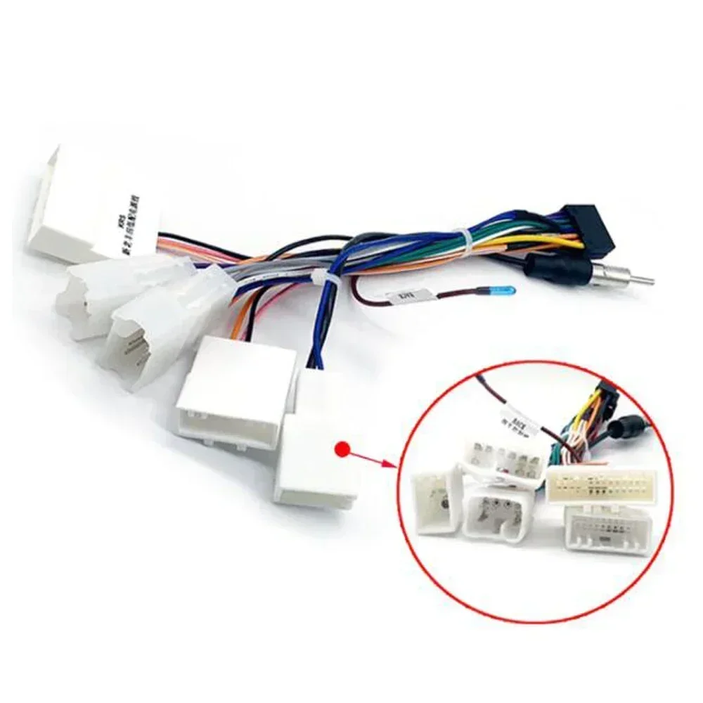 

16-контактный жгут проводов питания, женский жгут проводов, разъем радиоадаптера, разъем провода для Toyota Avensis Tundra Vios для Lexus