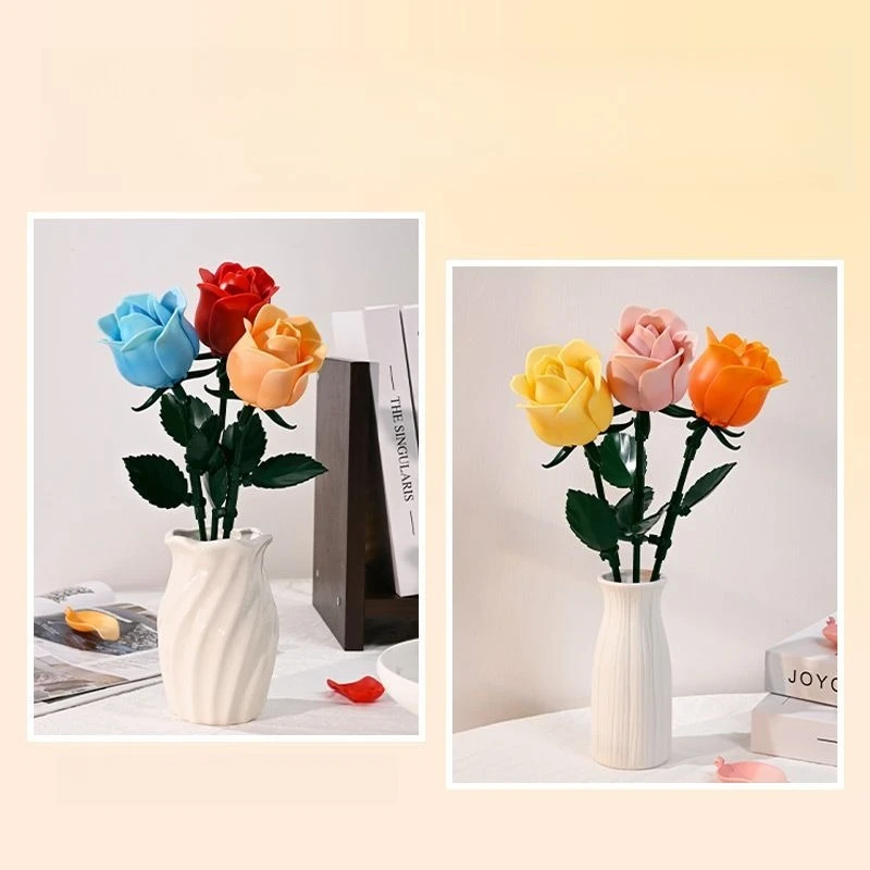 Keeppley Bouwstenen Bloem Bouwstenen Roos Planten Meisje Cadeau Montage Bouwstenen Speelgoed Cadeau
