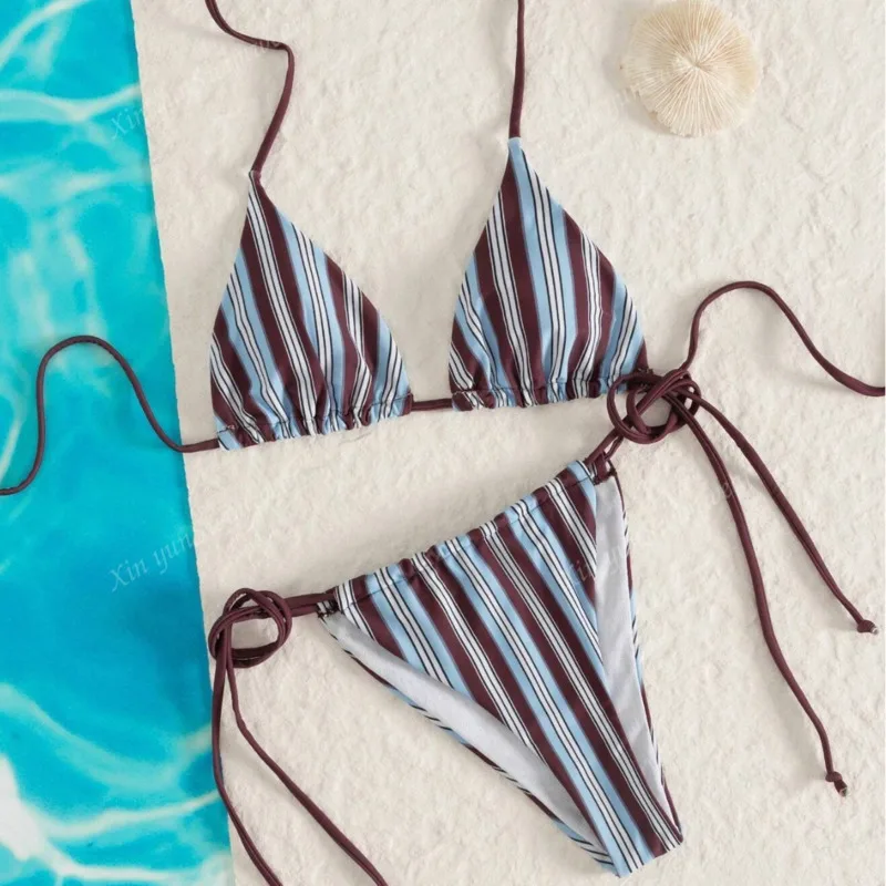 2026 Sexy Bikini Gestreepte Vrouwen Badmode Vrouwelijke Badpak Voor Zwemkleding Badpakken Braziliaanse Bikini Set Beachwear Zwembad Bader