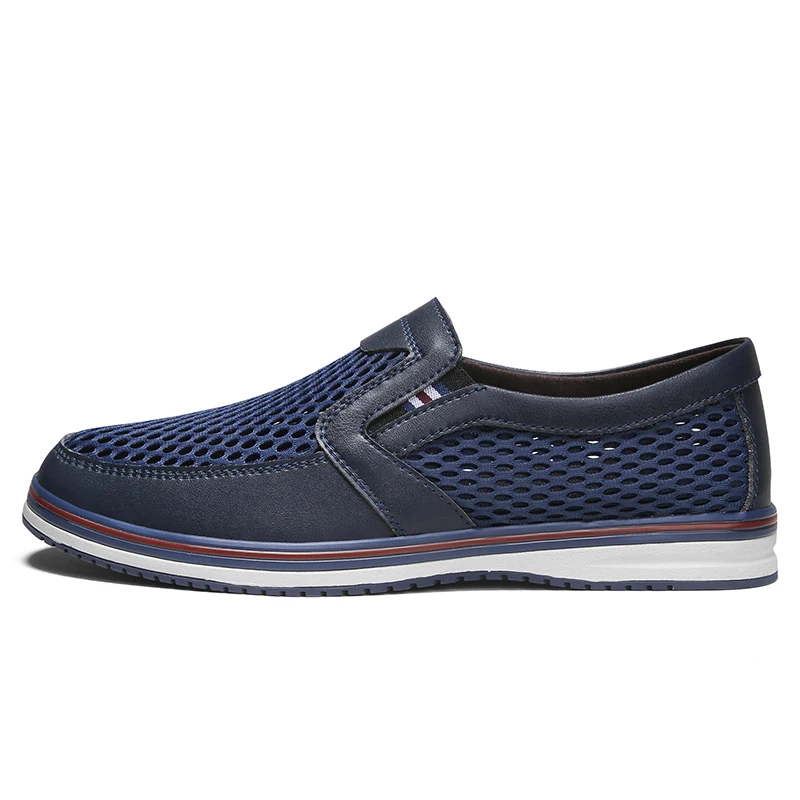 2023 New Shoes for Men Slip on Men's Vulcanize Shoes Autumn Solid Net Cloth Breathable Low-heeled Casual Versatile Sneakers