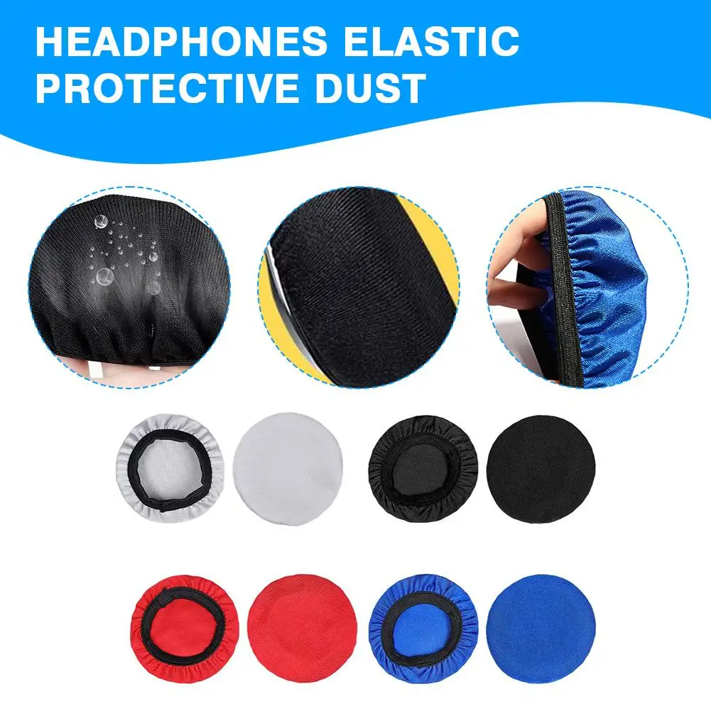 1PC Headphones Elastic Protective Dust Cover Elastic Sleeve Sweat Sleeve Cover Earmuff Protective Resistant Breathable Head L7F5