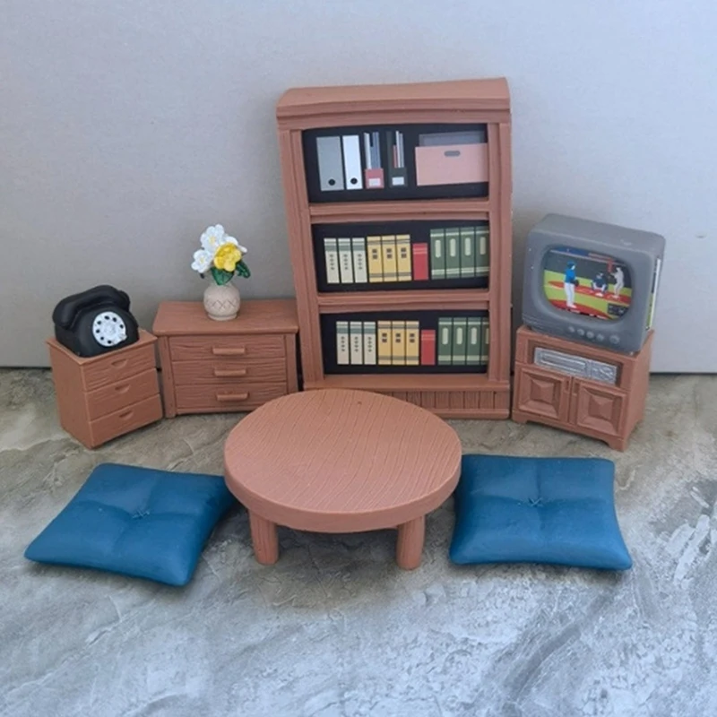 1Pc Dollhouse Miniature Simulation Furniture Model Modern Art Mini Ornament Doll House Resin Home Scene Decoration Accessories