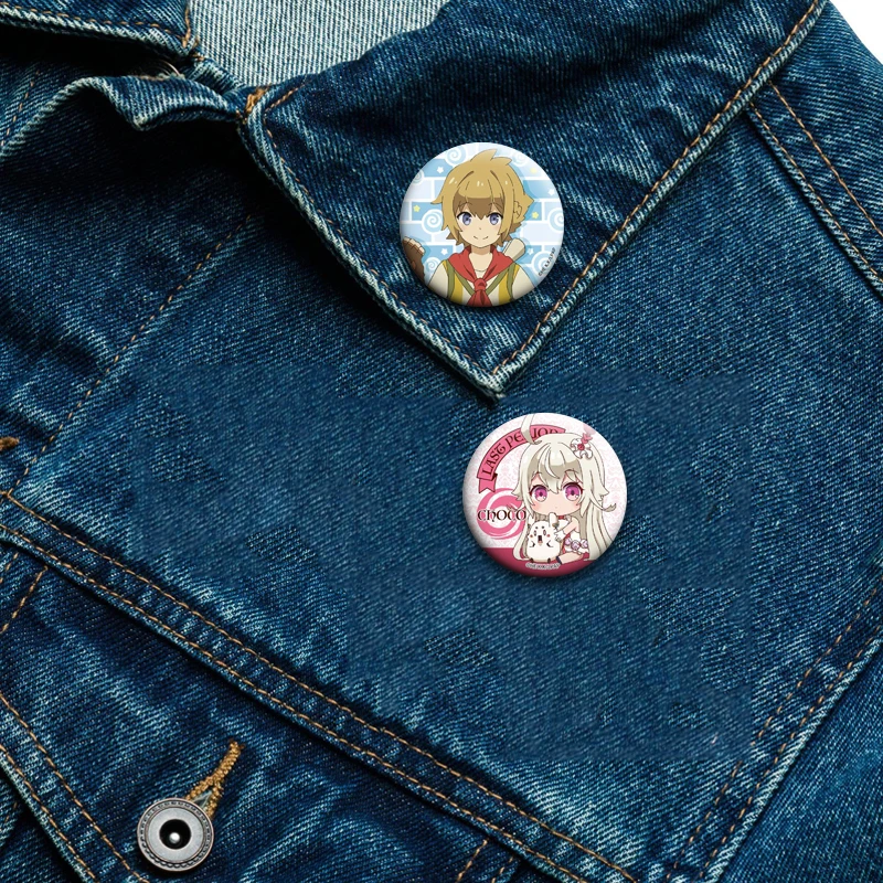 Anime Game Last Period Brooches Characters Haru Choco Liza Noin Button Pins Cartoon Badge for Clothes Decor Bag Accessories Gift