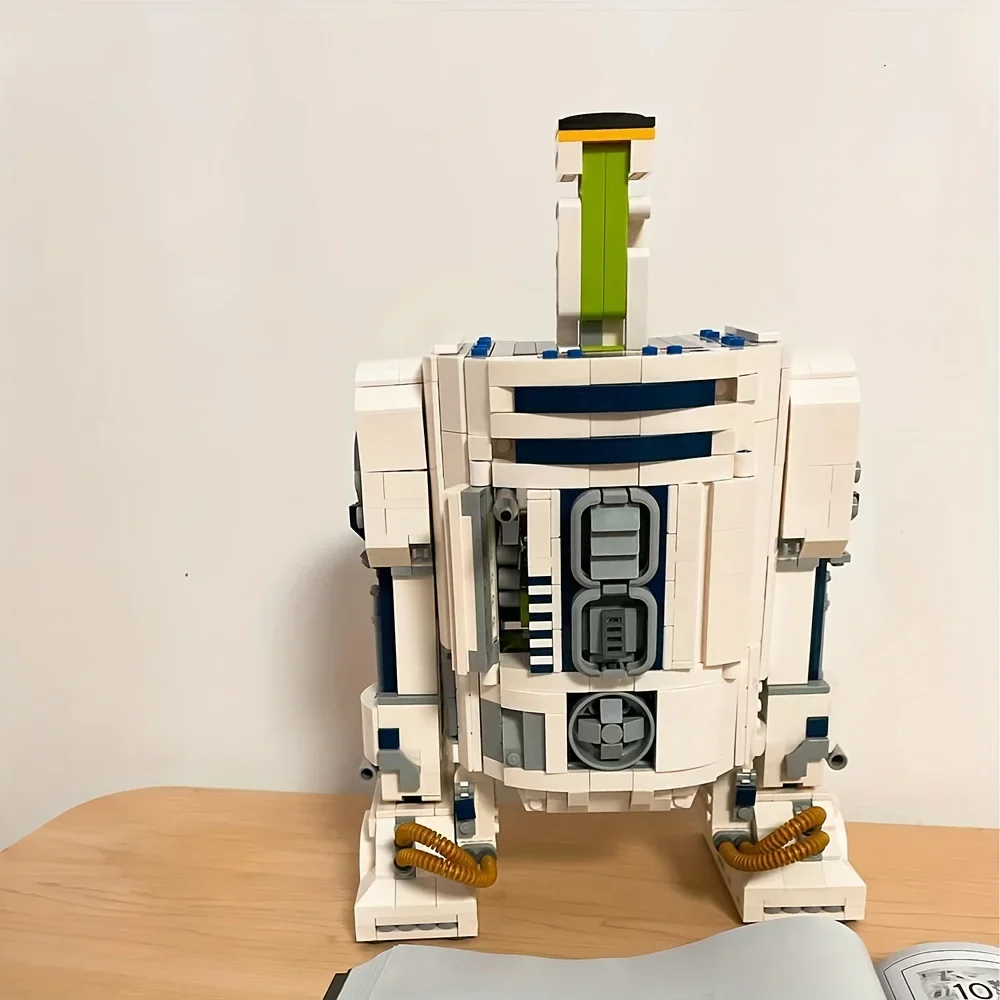 Miniso-Starロボットビルディングブロック,クラシックr2d2,Mocモジュラーブロック,DIYおもちゃセット,子供向けギフト,2314個,75308