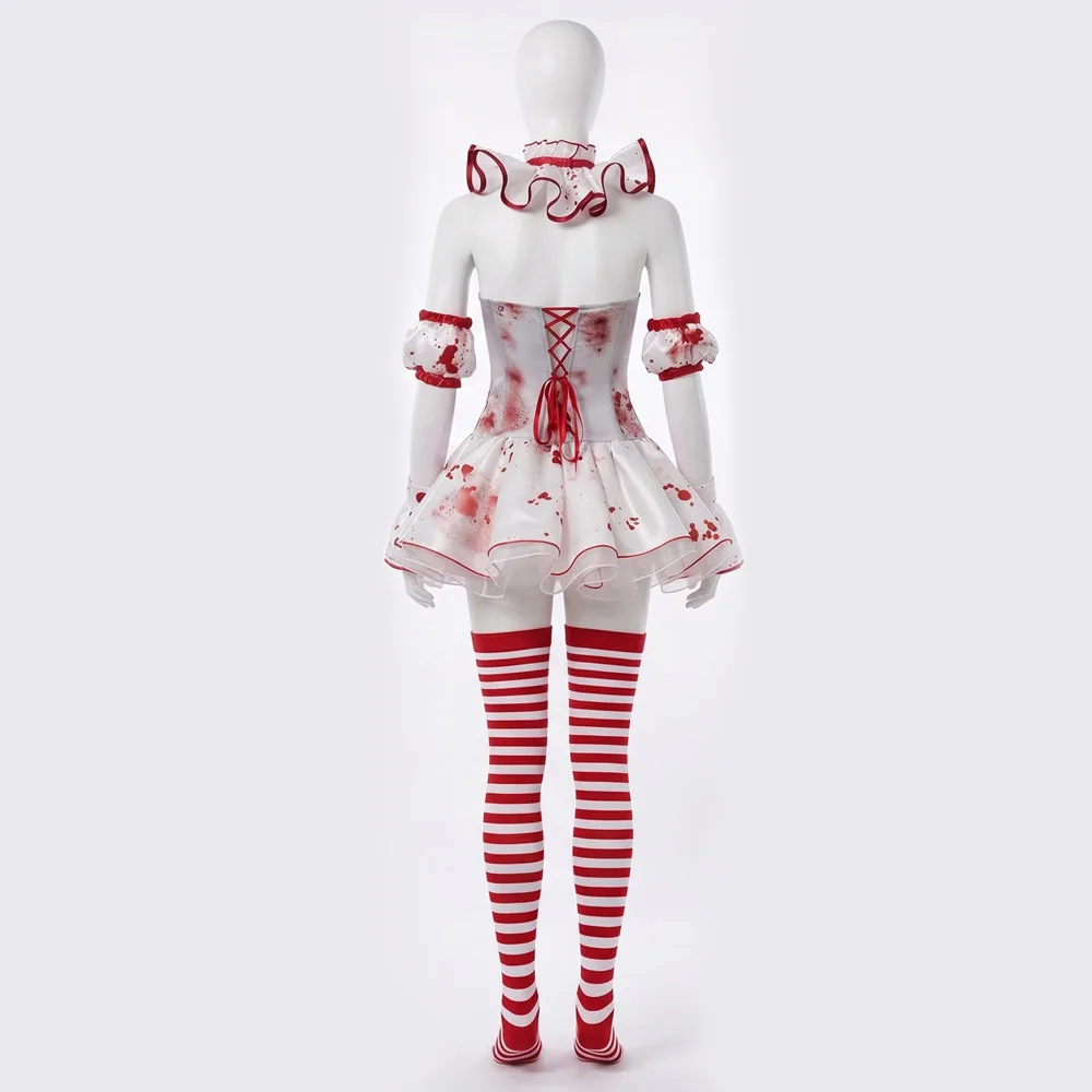 AniLV Halloween Hallows' Eve Mutate Bloodthirsty Clown Uniform Vampire Circus Dress Outfit Cosplay Costume - view 3