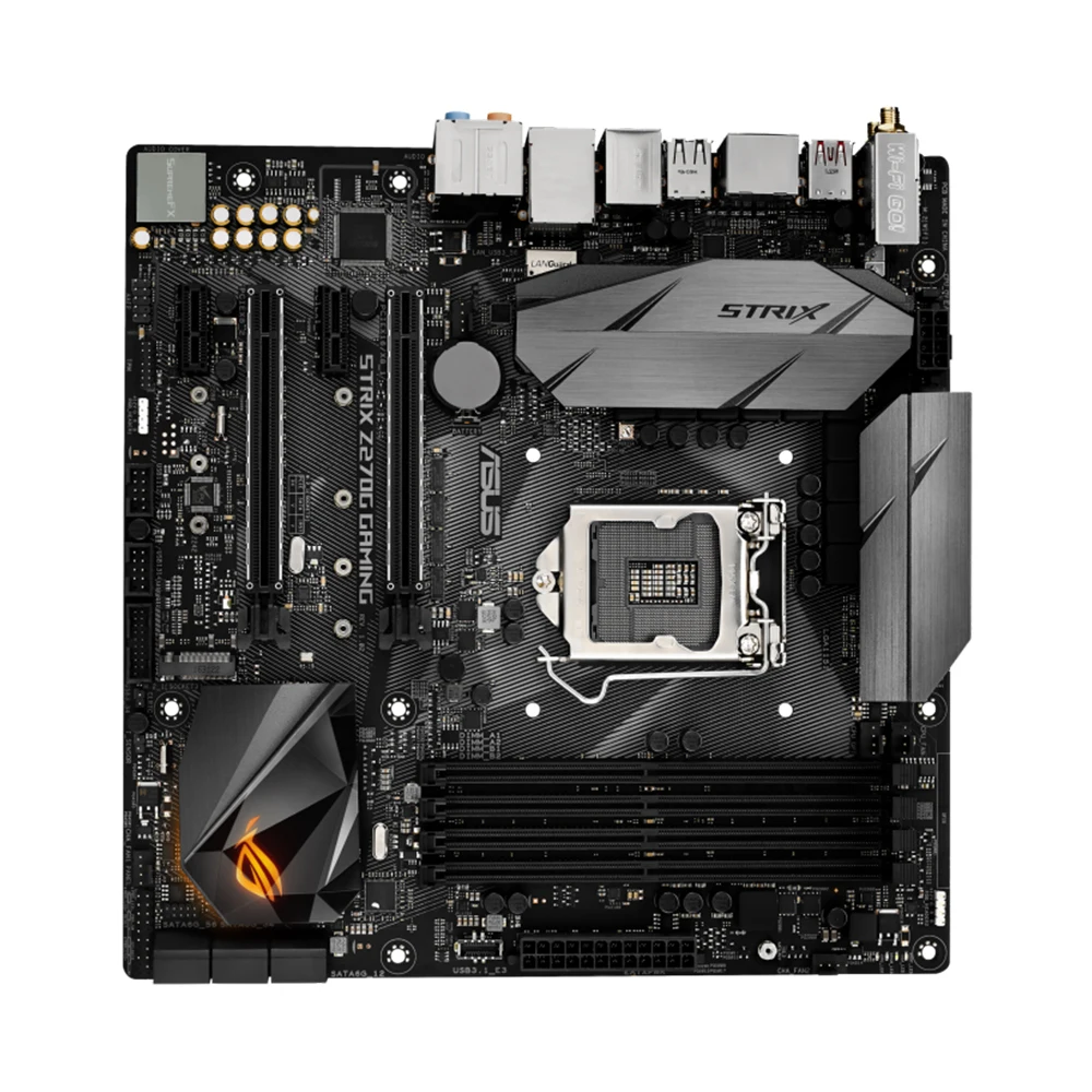 Imagem -04 - Placa-mãe Gamer Asus-strix Z270g Chipconjunto Z270 Soquete Lga 1151 para Cpu 6th 7th Gen Core Micro Atx Form Factor 4ddr4